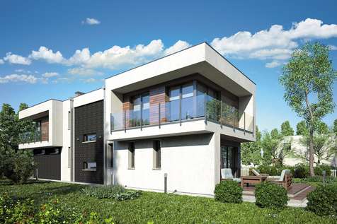 Projekt domu piętrowego MODERN HOUSE - wizualizacja 2