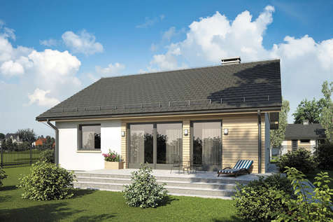 Projekt domu parterowego REMIK MAX - wizualizacja 2