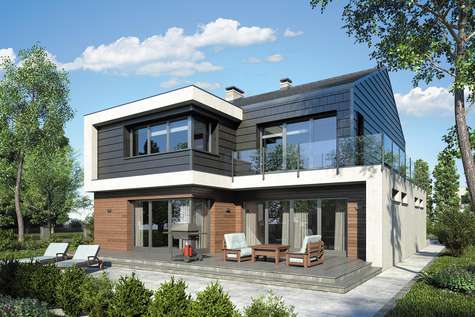Projekt domu piętrowego NEW HOUSE - wizualizacja 2