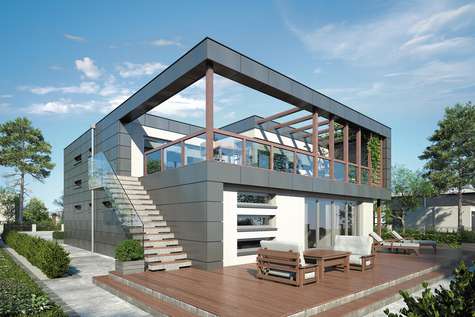 Projekt domu piętrowego IL PREMIO - wizualizacja 2