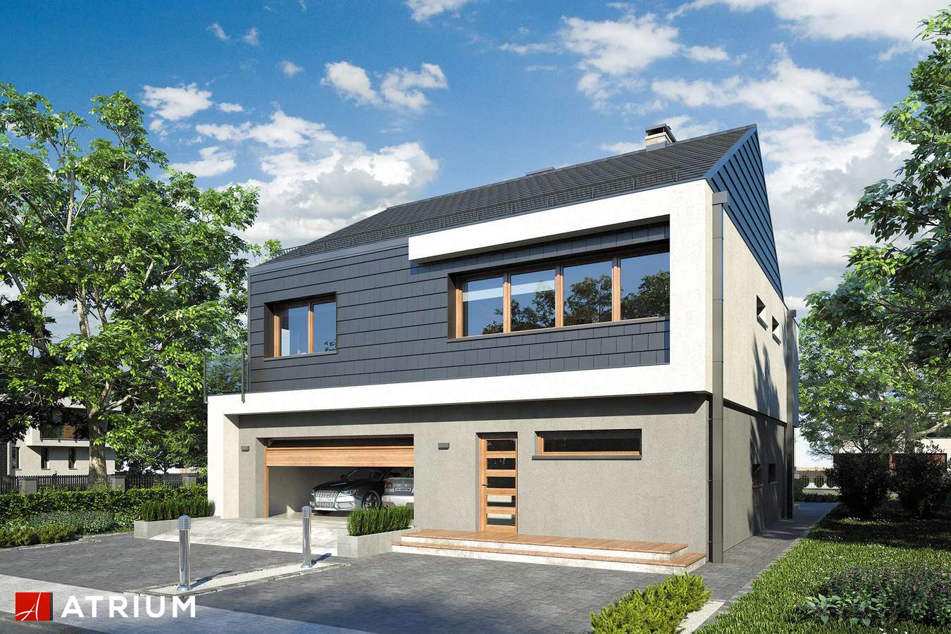 Projekty domów - Projekt domu piętrowego NEW HOUSE III - wizualizacja 1