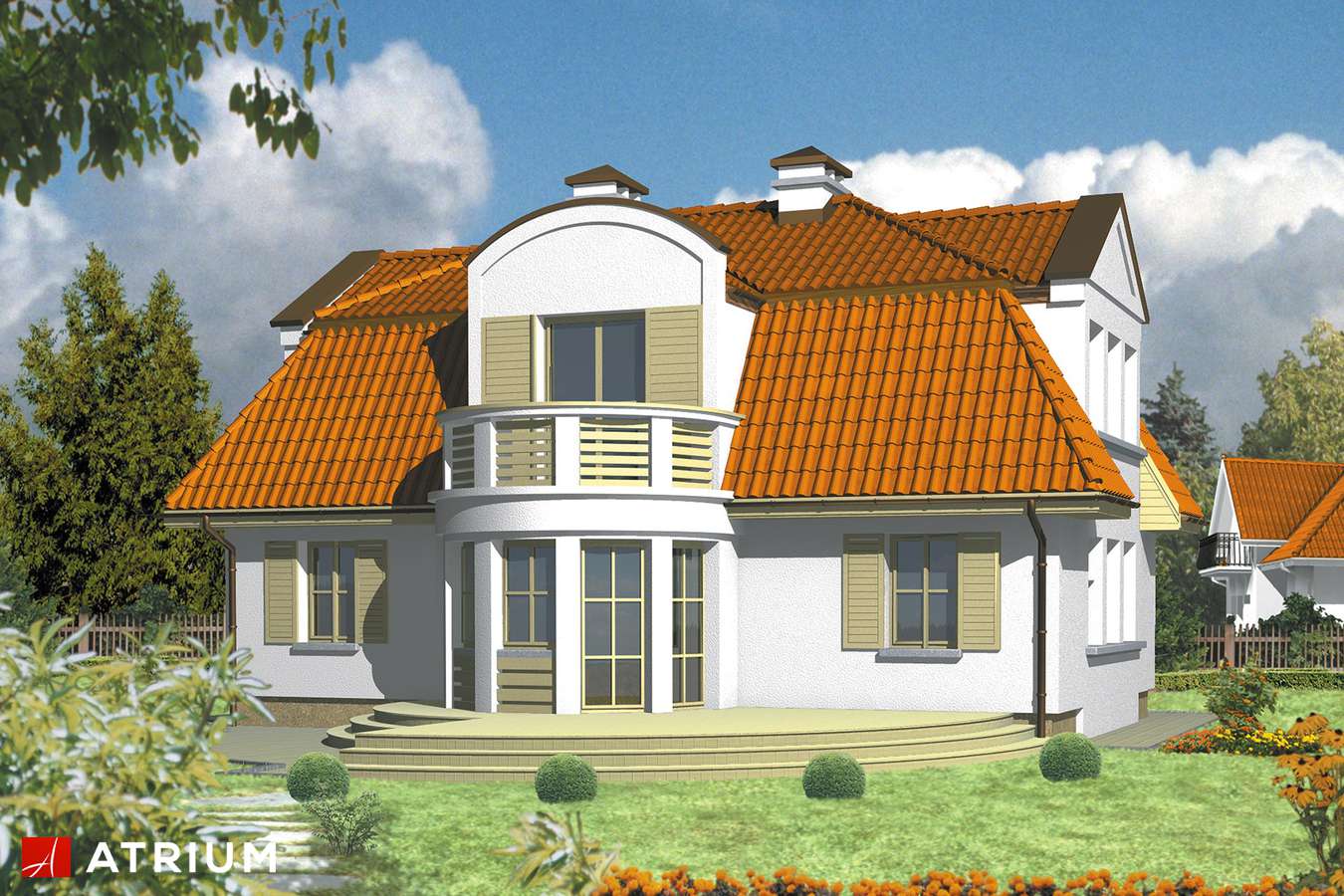Projekty domów - Projekt domu z poddaszem SOPLICA - wizualizacja 1