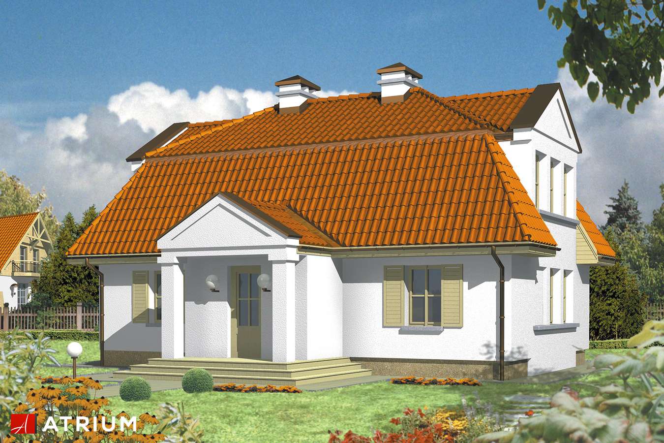 Projekty domów - Projekt domu z poddaszem SOPLICA - wizualizacja 2