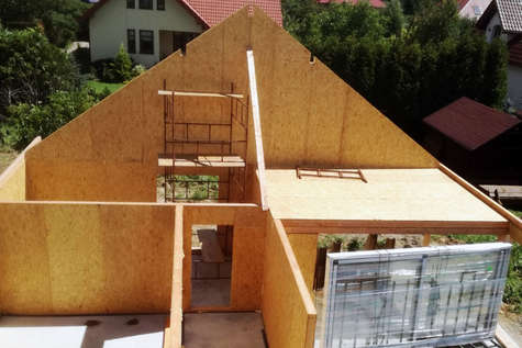 Projekt domu Pliszka V w budowie