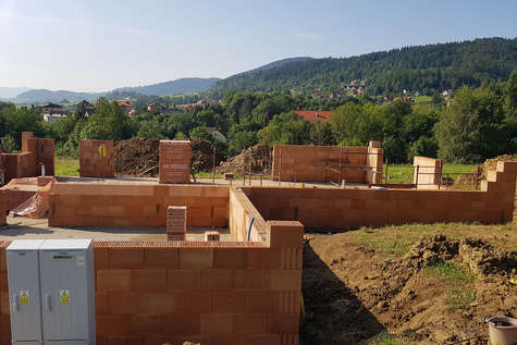 Projekt domu Lopez w budowie