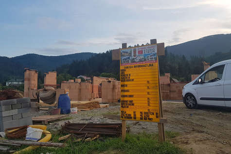 Projekt domu Lopez w budowie