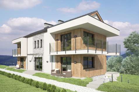 Projekt domu piętrowego STUDIO HOUSE - wizualizacja 2