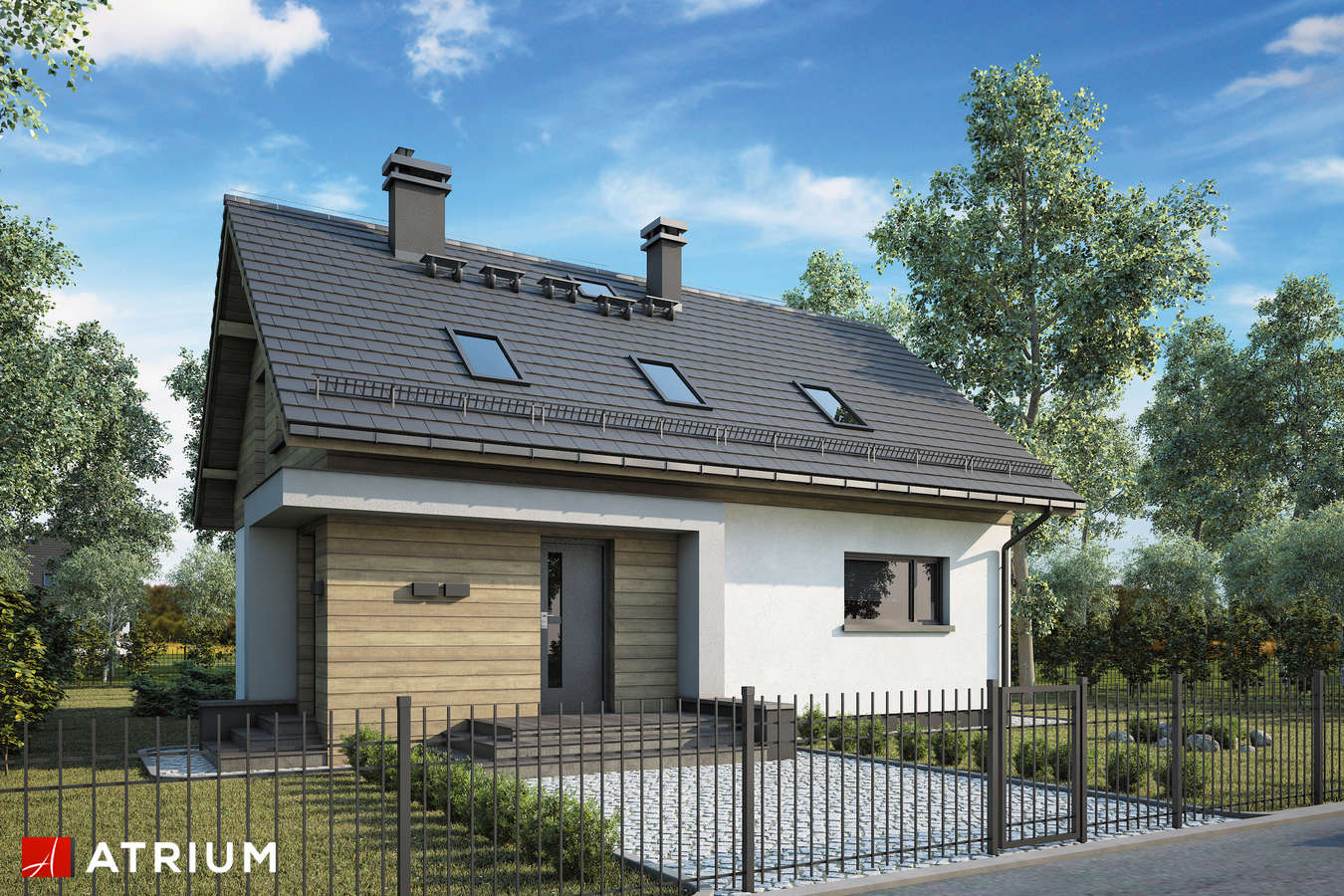Projekty domów - Projekt domu z poddaszem SAMBA NEW - wizualizacja 1