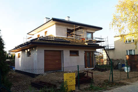 Projekt domu Siena w budowie