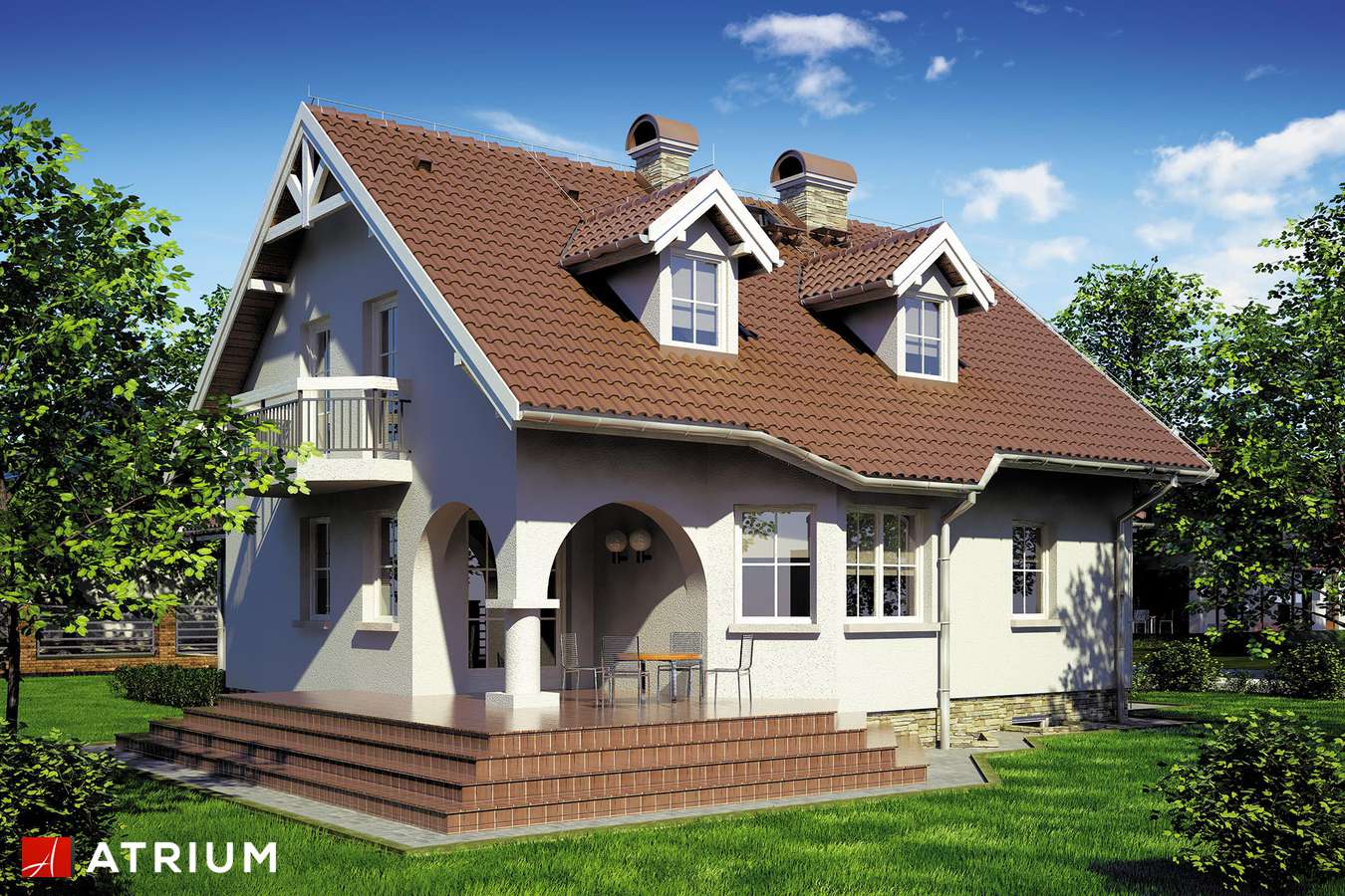 Projekty domów - Projekt domu z poddaszem MAXIMA II - wizualizacja 2