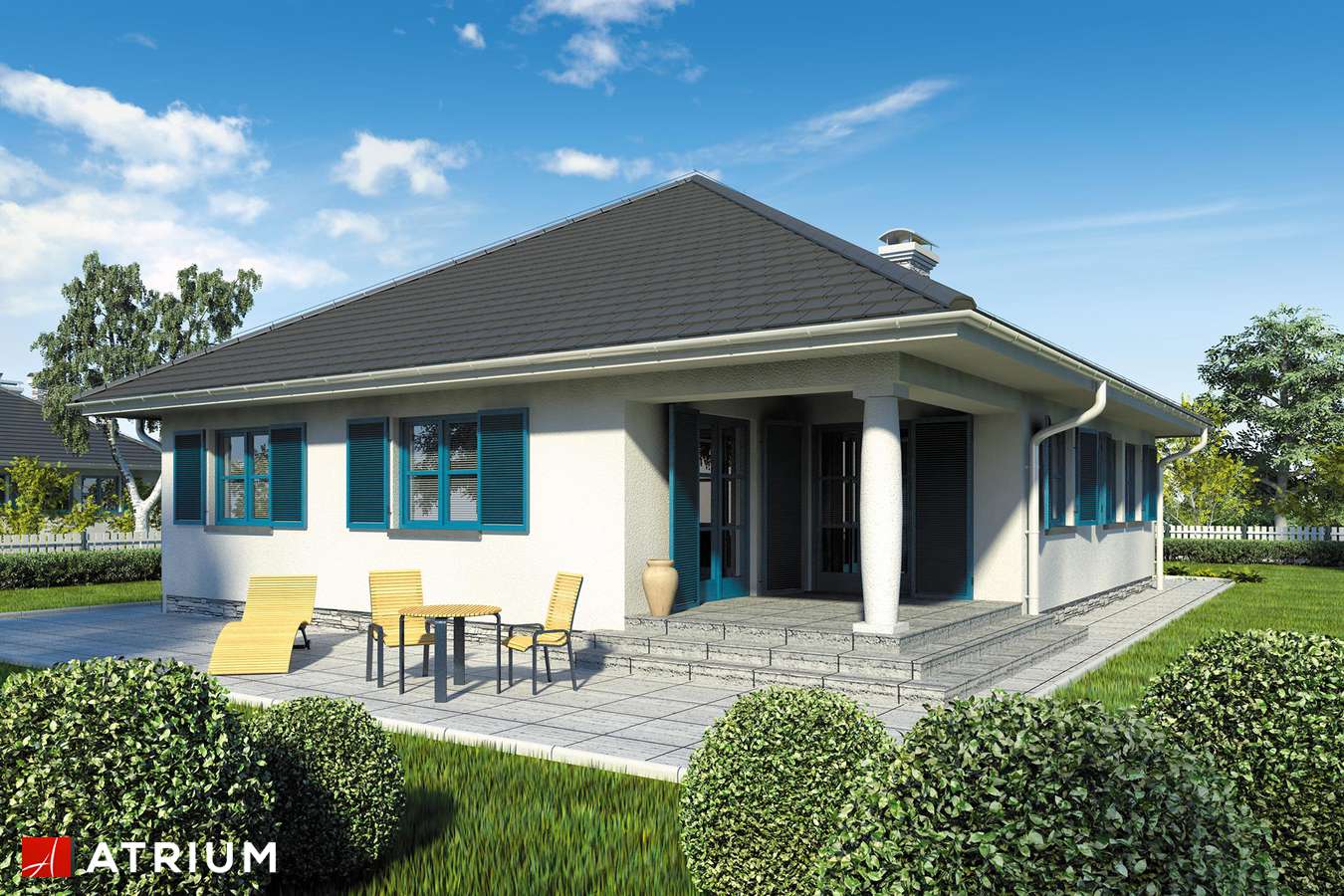 Projekty domów - Projekt domu parterowego COLORADO II - wizualizacja 2